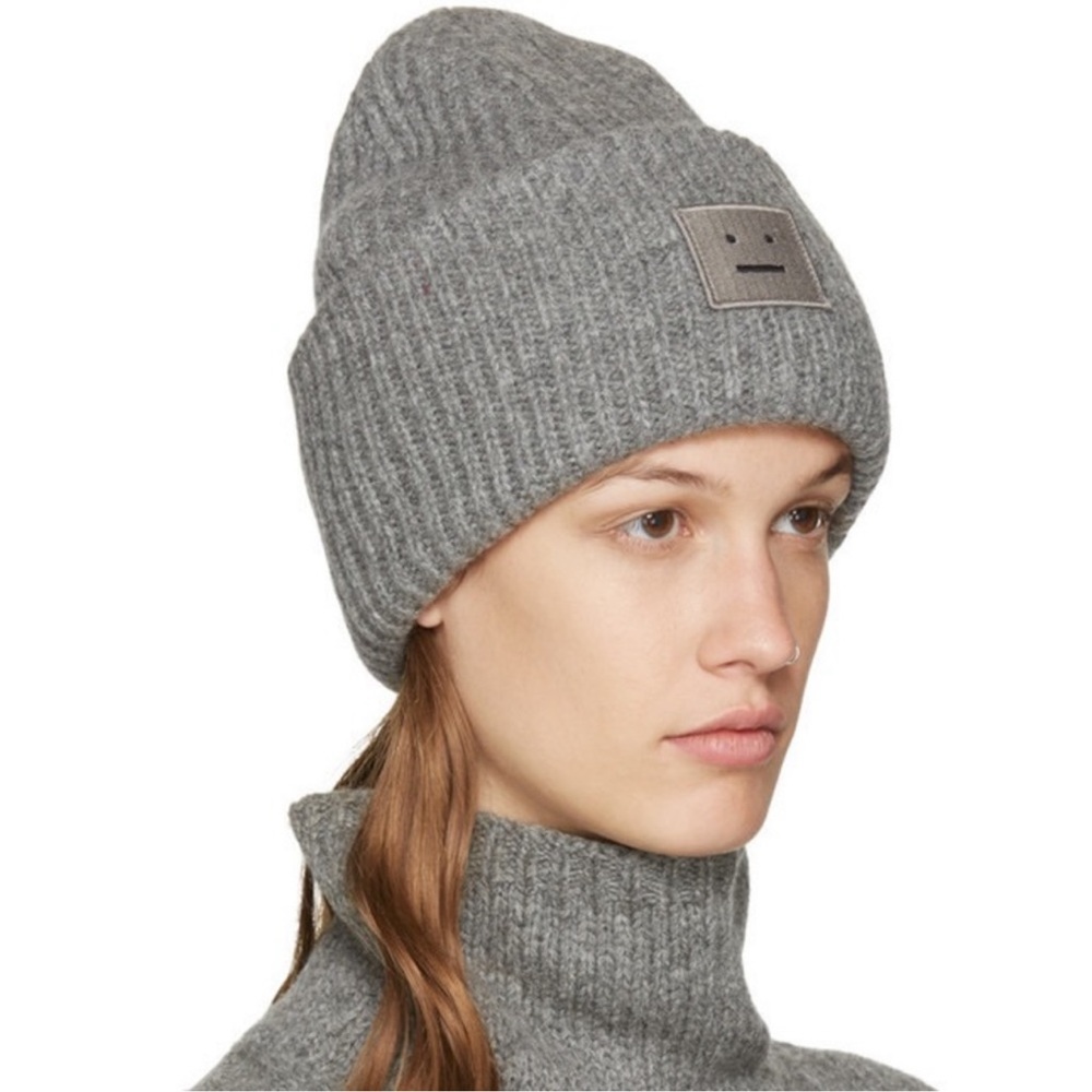 NWOT ACNE Studios ribbed beanie - Picture 2 of 2